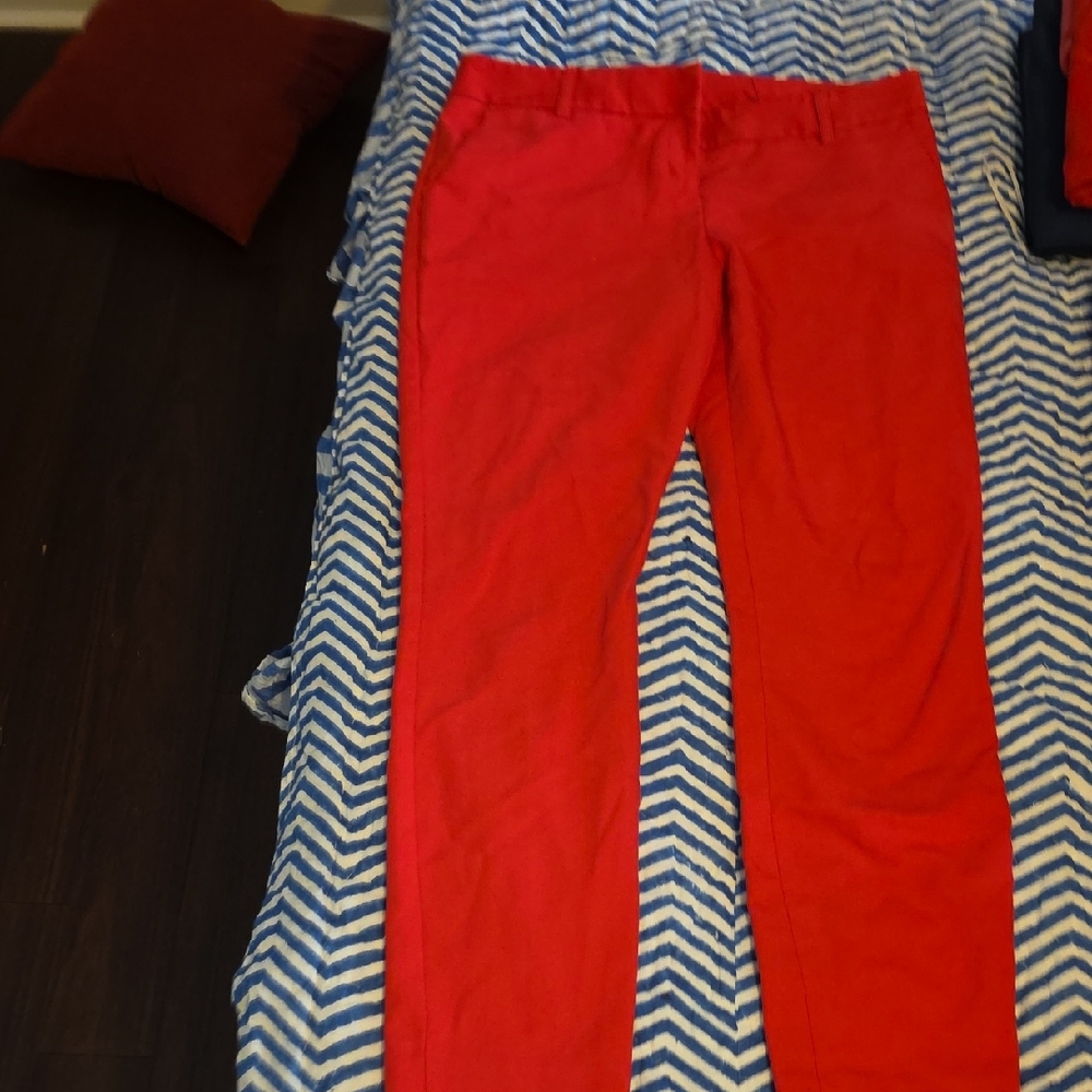 Express Vibrant Red Trousers